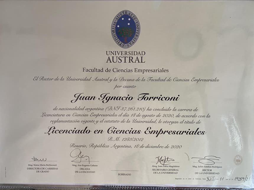 Licence Entrepreneurship