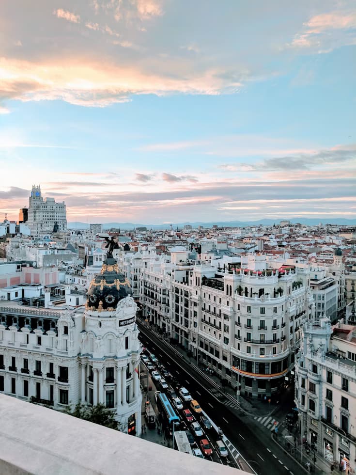 Vista de Madrid, España